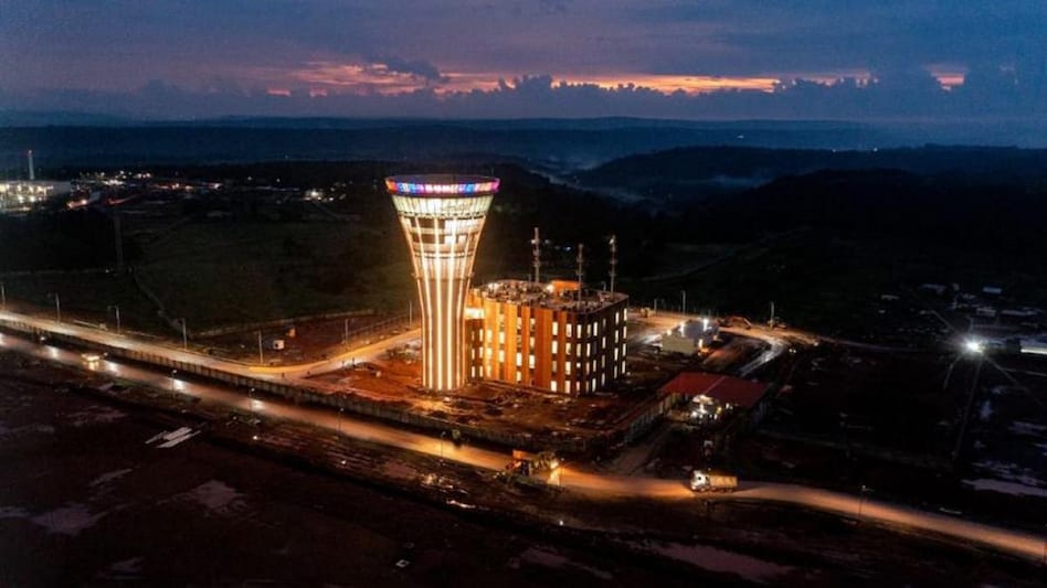 The foundation stone of this new airport was laid by the Prime Minister in November 2016. The foundation stone of this new airport was laid by the Prime Minister in November 2016.