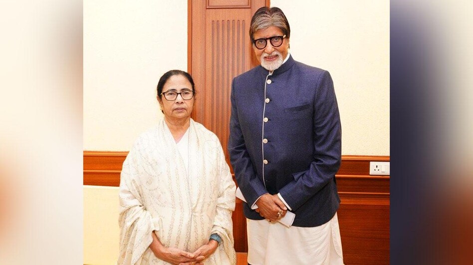 West Bengal CM Mamata Banerjee with Bollywood actor Amitabh Bachchan during the inauguration of 28th Kolkata International film festival in Kolkata West Bengal CM Mamata Banerjee with Bollywood actor Amitabh Bachchan during the inauguration of 28th Kolkata International film festival in Kolkata