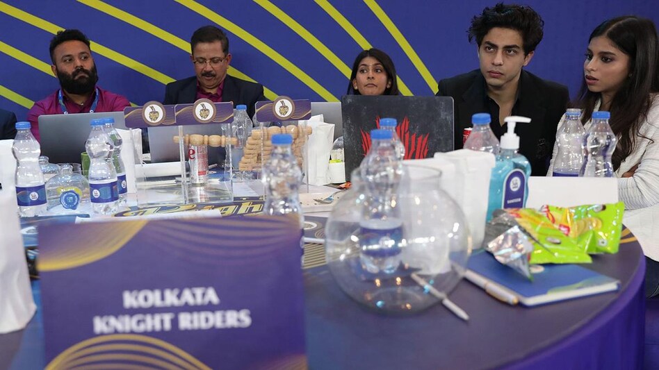 The Kolkata Knight Riders team at the IPL Auction. The Kolkata Knight Riders team at the IPL Auction.