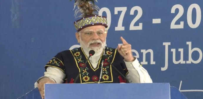 PM Modi addressed a gathering in Meghalaya. (Image: Twitter) PM Modi addressed a gathering in Meghalaya. (Image: Twitter)