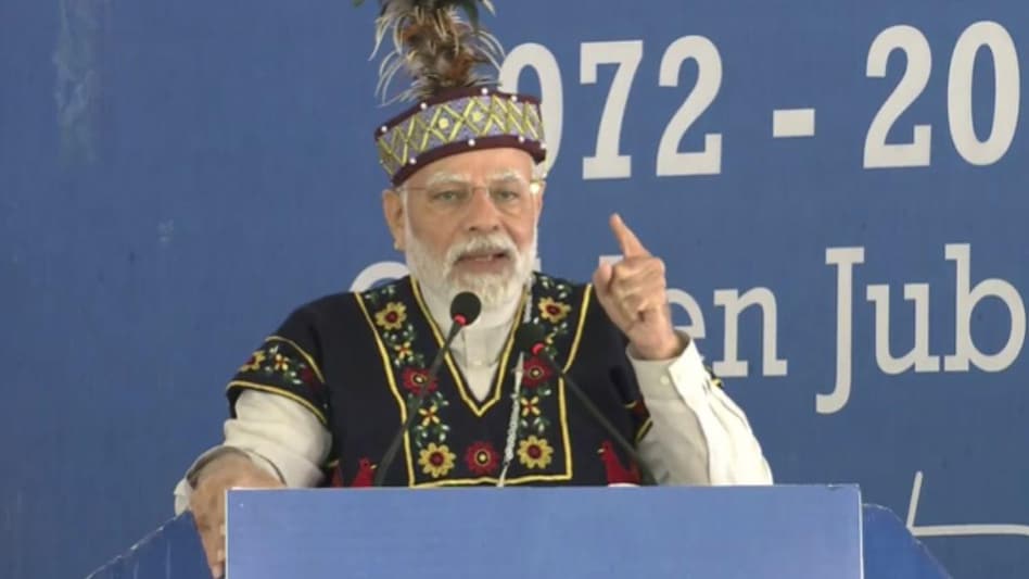 PM Modi addressed a gathering in Meghalaya. (Image: Twitter) PM Modi addressed a gathering in Meghalaya. (Image: Twitter)