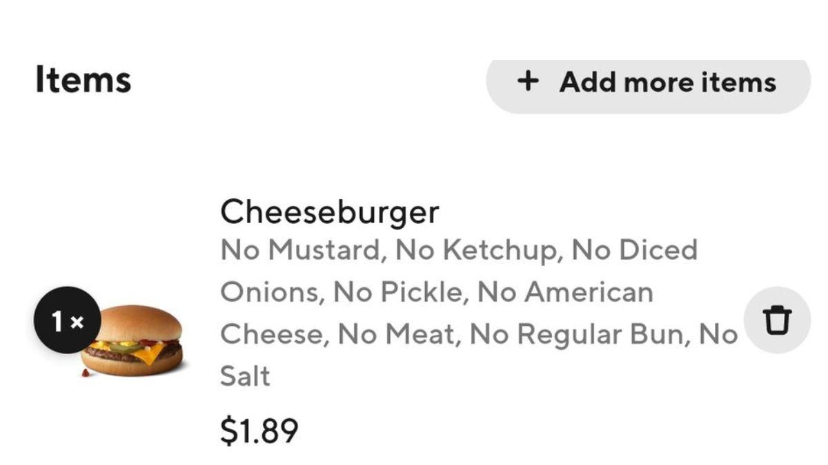 Surprisingly, the man still got his order delivered, which left the internet in splits. (Image: Twitter) Surprisingly, the man still got his order delivered, which left the internet in splits. (Image: Twitter)