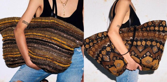 Netizens, who are mostly in awe of the designer's wedding collection, were quick to react on the India Tote collection as they seemed to be unimpressed with the new launch. Netizens, who are mostly in awe of the designer's wedding collection, were quick to react on the India Tote collection as they seemed to be unimpressed with the new launch.