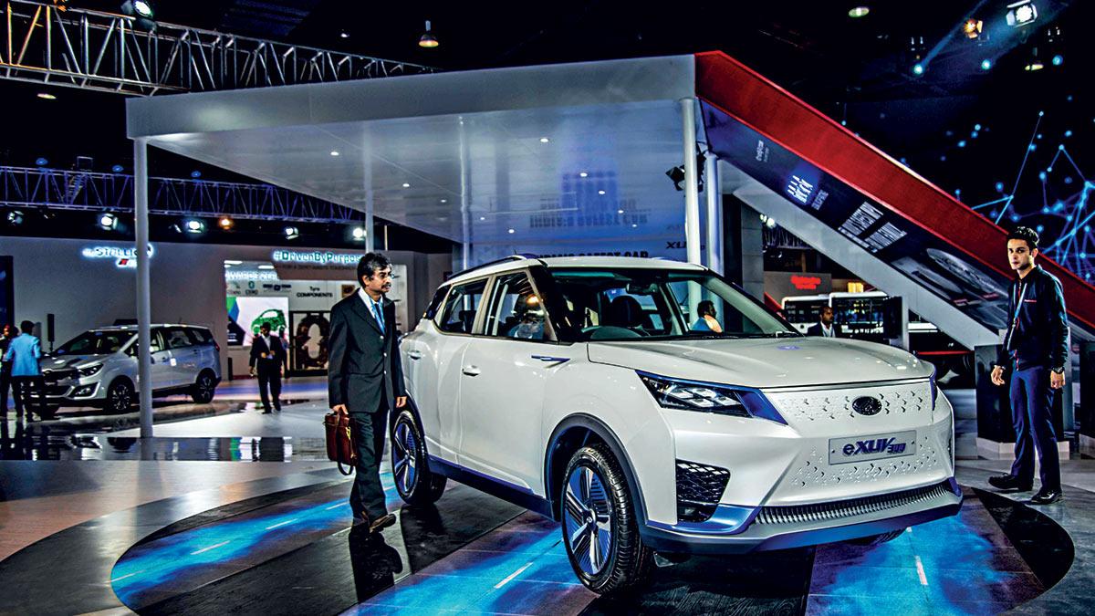 SPEED BUMP Mahindra & Mahindra showcases the XUV300 electric vehicle at Auto Expo 2020. The brand, along with many other popular names, will be sorely missed at the Auto Expo of 2023. (Image: Getty) SPEED BUMP Mahindra & Mahindra showcases the XUV300 electric vehicle at Auto Expo 2020. The brand, along with many other popular names, will be sorely missed at the Auto Expo of 2023. (Image: Getty)