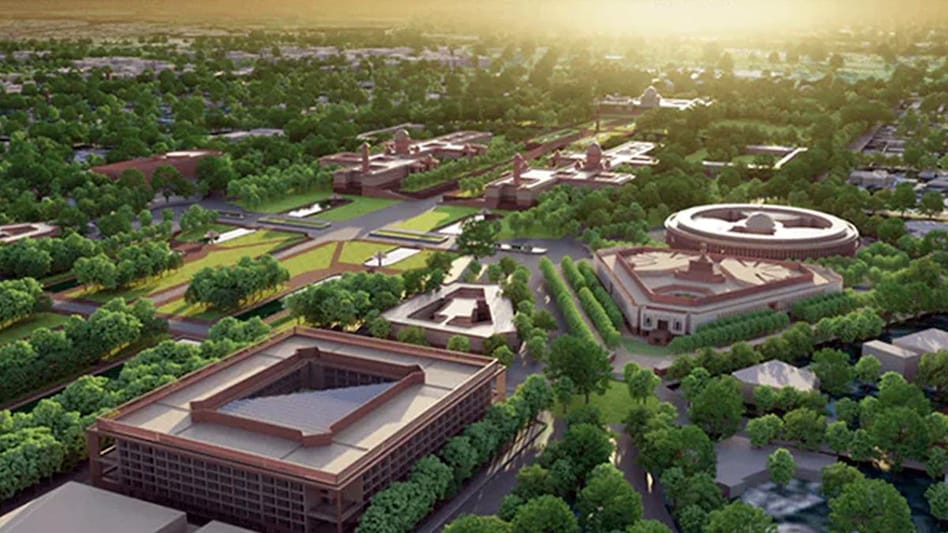 The foundation stone of the new Parliament building was laid by PM Narendra Modi in December 2020. The foundation stone of the new Parliament building was laid by PM Narendra Modi in December 2020.