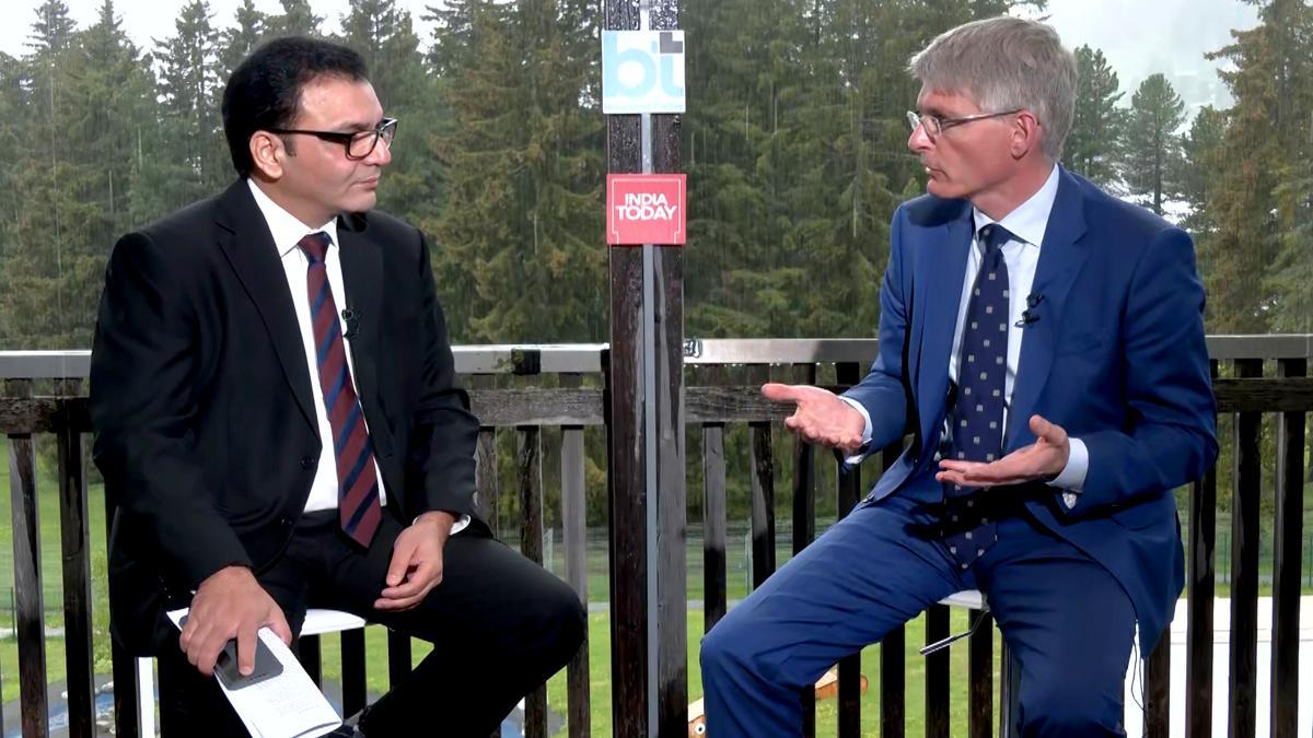 Erik Ekudden, Chief Technology Officer of Ericsson, in conversation with Business Today's Managing Editor, Siddharth Zarabi, at the World Economic Forum in Davos Erik Ekudden, Chief Technology Officer of Ericsson, in conversation with Business Today's Managing Editor, Siddharth Zarabi, at the World Economic Forum in Davos