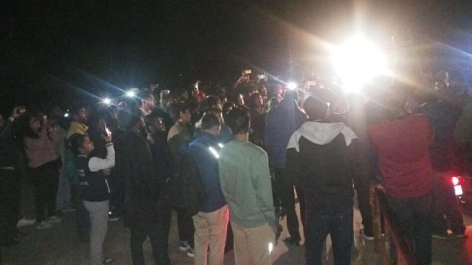 BBC documentary row: JNU cut the electricity on the campus on Tuesday evening BBC documentary row: JNU cut the electricity on the campus on Tuesday evening