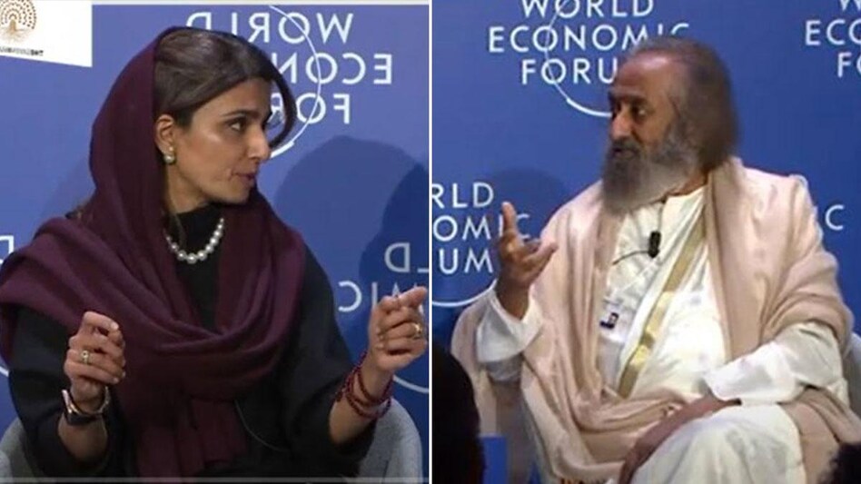 Davos 2023: Sri Sri Ravi Shankar vs Pakistan minister Hina Rabbani Khar Davos 2023: Sri Sri Ravi Shankar vs Pakistan minister Hina Rabbani Khar