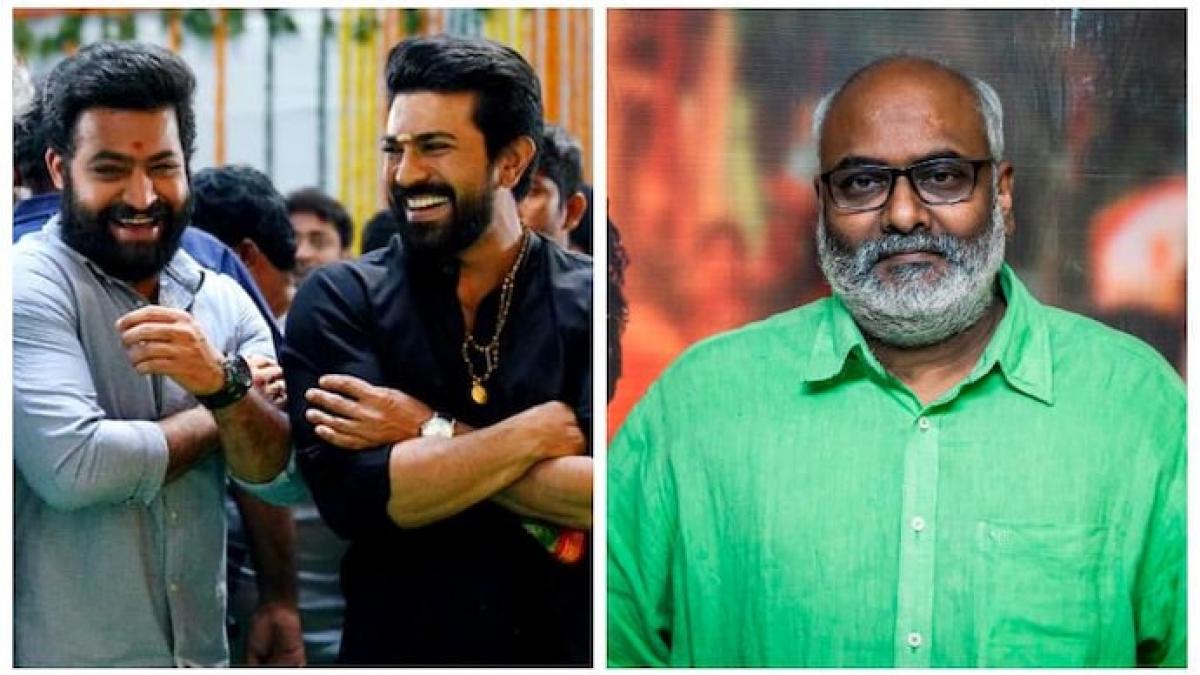 Jr NTR, Ram Charan and MM Keeravani Jr NTR, Ram Charan and MM Keeravani