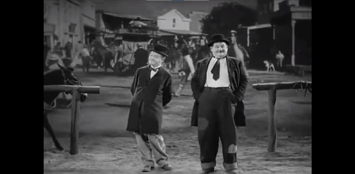 Anand Mahindra shares edited video of comic duo Laurel and Hardy grooving to ' Naatu Naatu' Anand Mahindra shares edited video of comic duo Laurel and Hardy grooving to ' Naatu Naatu'
