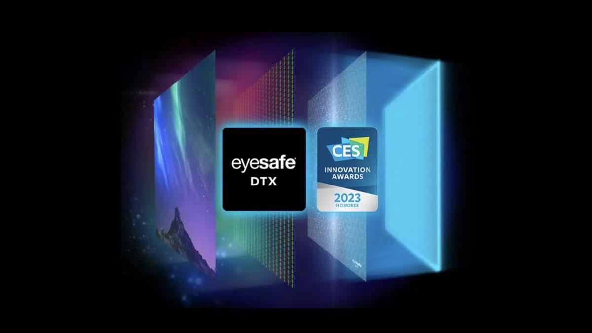 Eyesafe unveils award winning advanced blue light display technology at CES 2023 in Las Vegas