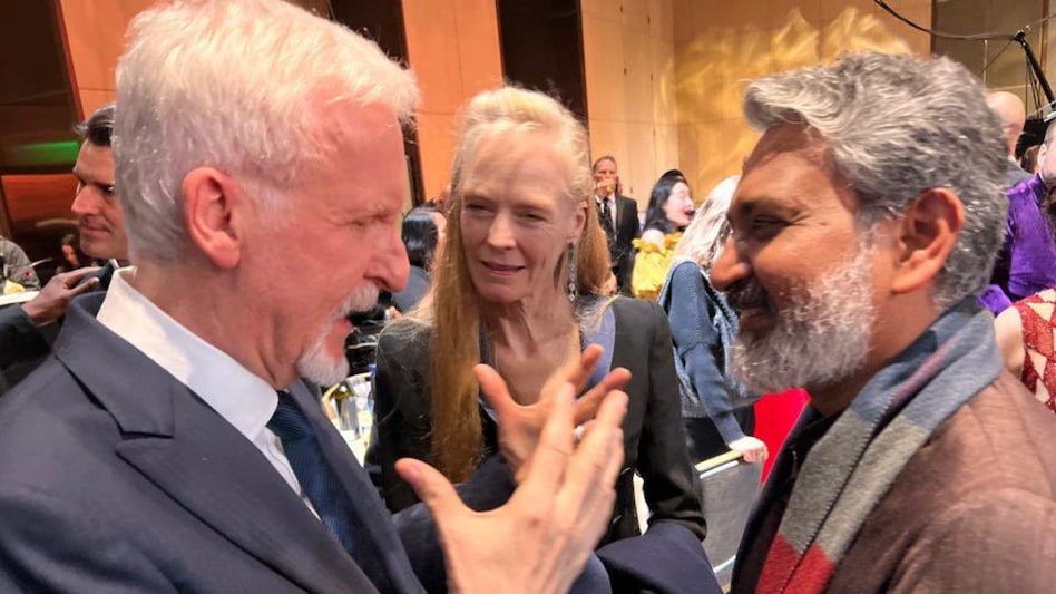 On Monday, the Indian film director, took to Twitter to share his excitement on the fact that the 'Avatar' director Cameron watched the movie RRR and liked it. (Image: Twitter) On Monday, the Indian film director, took to Twitter to share his excitement on the fact that the 'Avatar' director Cameron watched the movie RRR and liked it. (Image: Twitter)