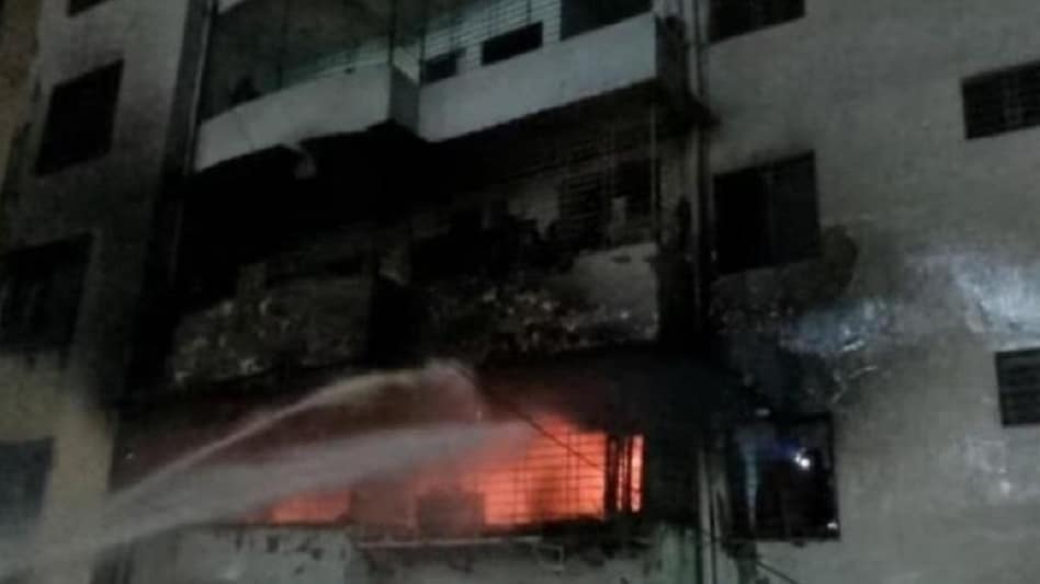 Massive fire in Dhanbad, Jharkhand Massive fire in Dhanbad, Jharkhand