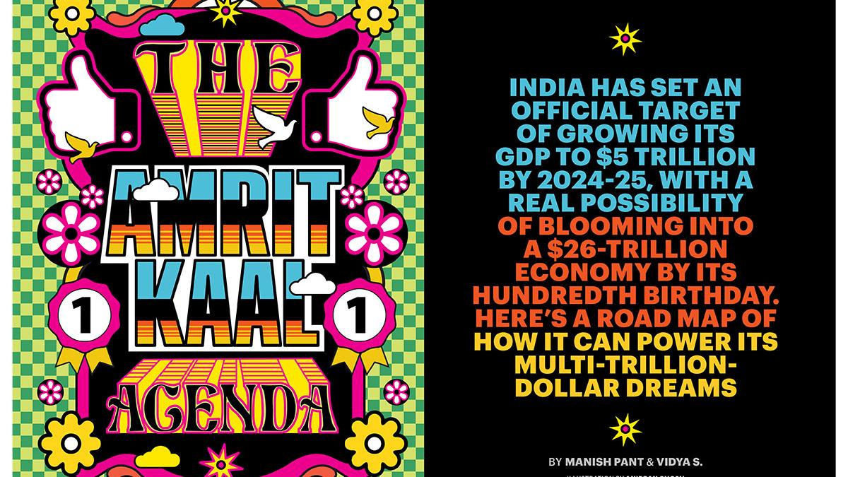 India has set an official target of growing its GDP to $5 trillion by 2024-25, with a real possibility of blooming into a $26-trillion economy by its hundredth birthday. India has set an official target of growing its GDP to $5 trillion by 2024-25, with a real possibility of blooming into a $26-trillion economy by its hundredth birthday.