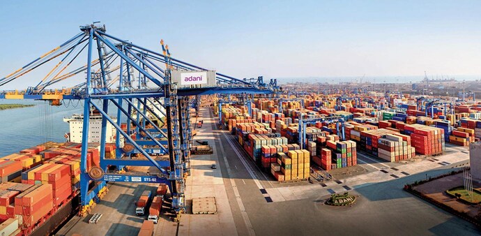 Adani Ports, JM Financial said, delivered supreme market share gains in India in the past decade and saw at least 10 percentage points gain in total share. Adani Ports, JM Financial said, delivered supreme market share gains in India in the past decade and saw at least 10 percentage points gain in total share.
