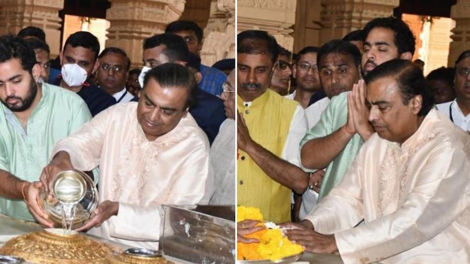 Mukesh Ambani donated a Rs 1.5 crore donation to the Lord Venkateswara temple Mukesh Ambani donated a Rs 1.5 crore donation to the Lord Venkateswara temple
