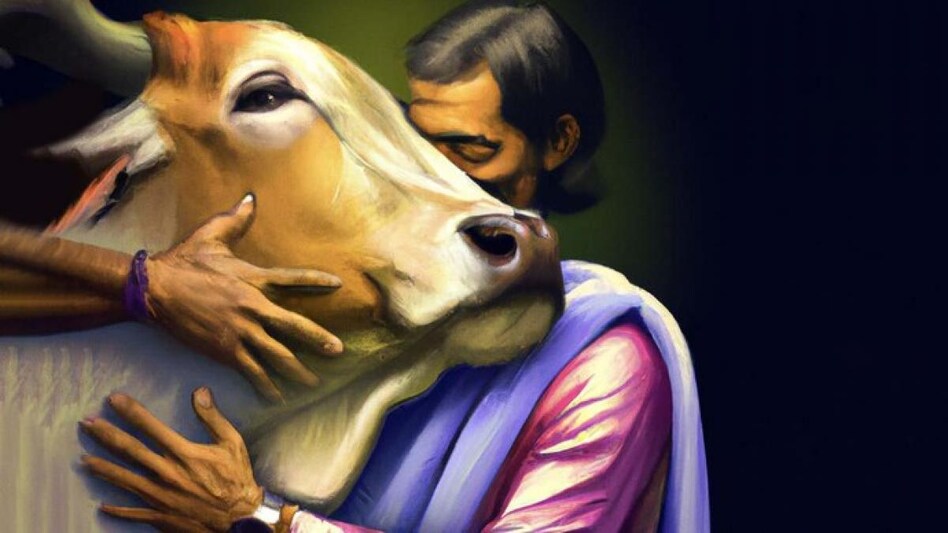 Hugging cows will also bring "emotional richness" and boost "individual and social happiness," Hugging cows will also bring "emotional richness" and boost "individual and social happiness,"