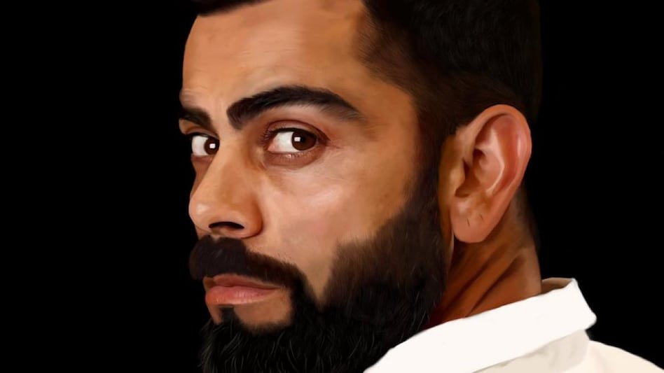 Netizens are amazed by the artist’s creativity in portraying Virat Kohli with finesse. Netizens are amazed by the artist’s creativity in portraying Virat Kohli with finesse.