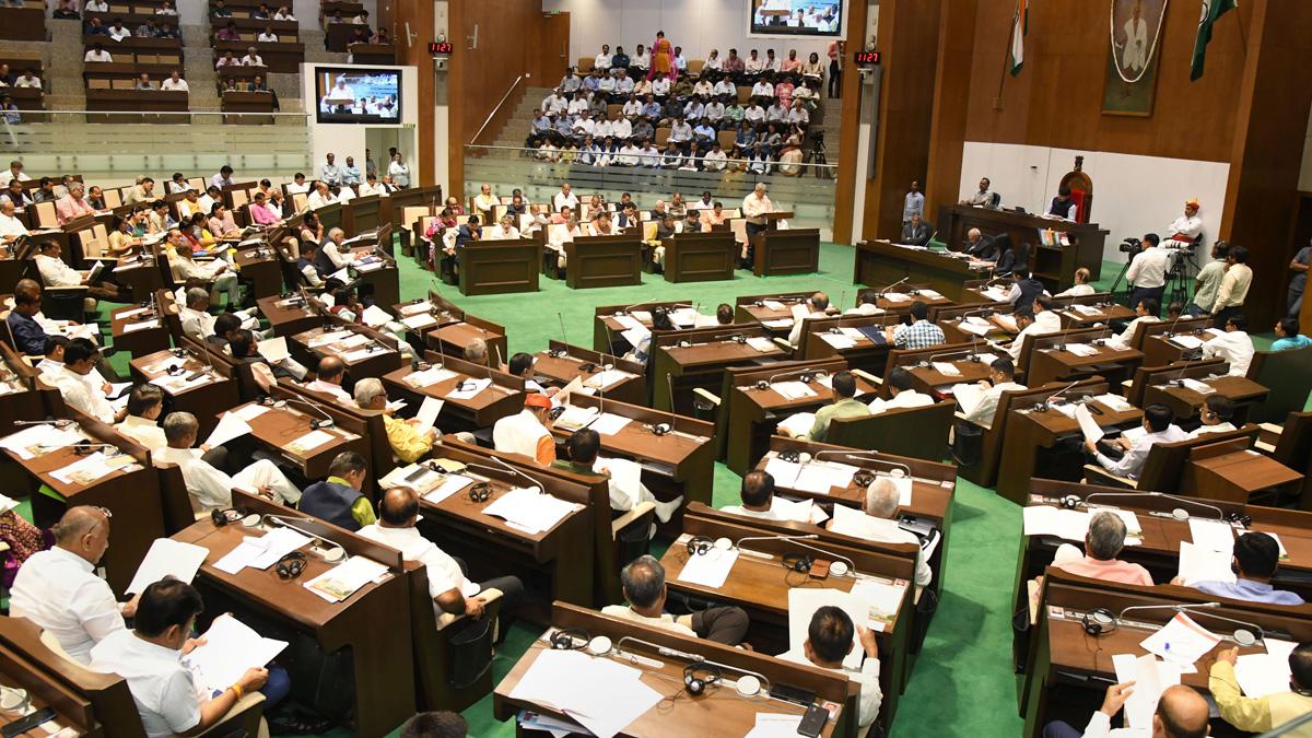 Gujarat budget announced by state FM Kanu Desai Gujarat budget announced by state FM Kanu Desai