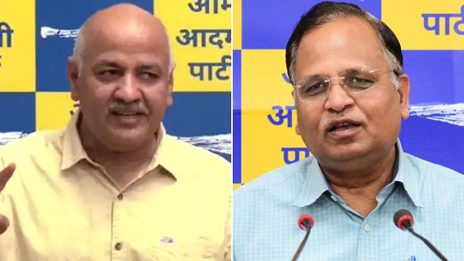 Delhi Deputy CM Manish Sisodia, Satyendar Jain have resigned from their posts in Cabinet Delhi Deputy CM Manish Sisodia, Satyendar Jain have resigned from their posts in Cabinet