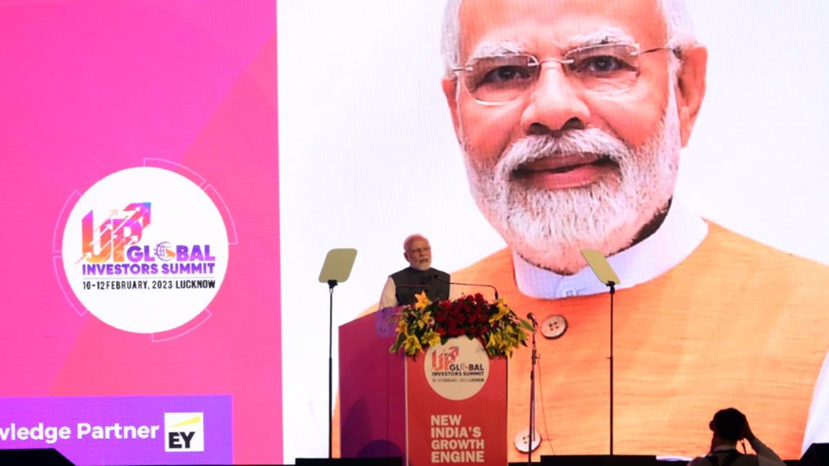 PM Modi's speech at Global Investors Summit 2023 in Lucknow PM Modi's speech at Global Investors Summit 2023 in Lucknow