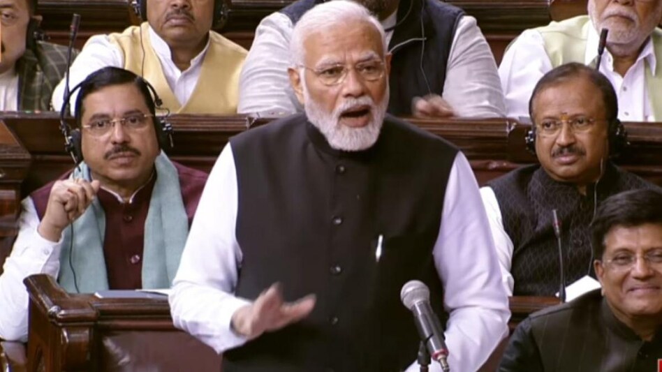 PM Modi in Rajya Sabha PM Modi in Rajya Sabha