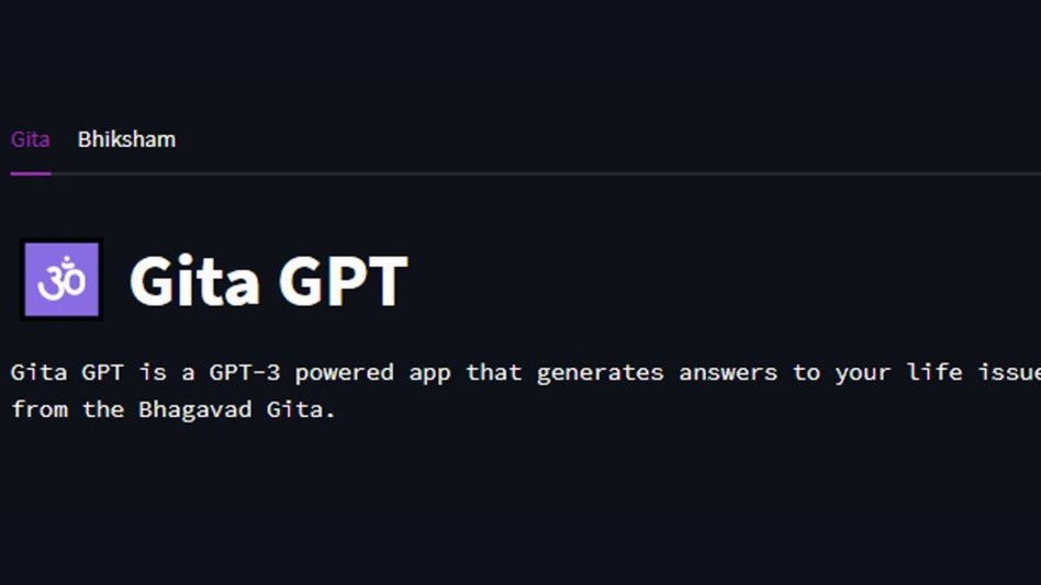 Google software engineer creates Gita GPT, an AI chatbot inspired by Bhagavad Gita Google software engineer creates Gita GPT, an AI chatbot inspired by Bhagavad Gita