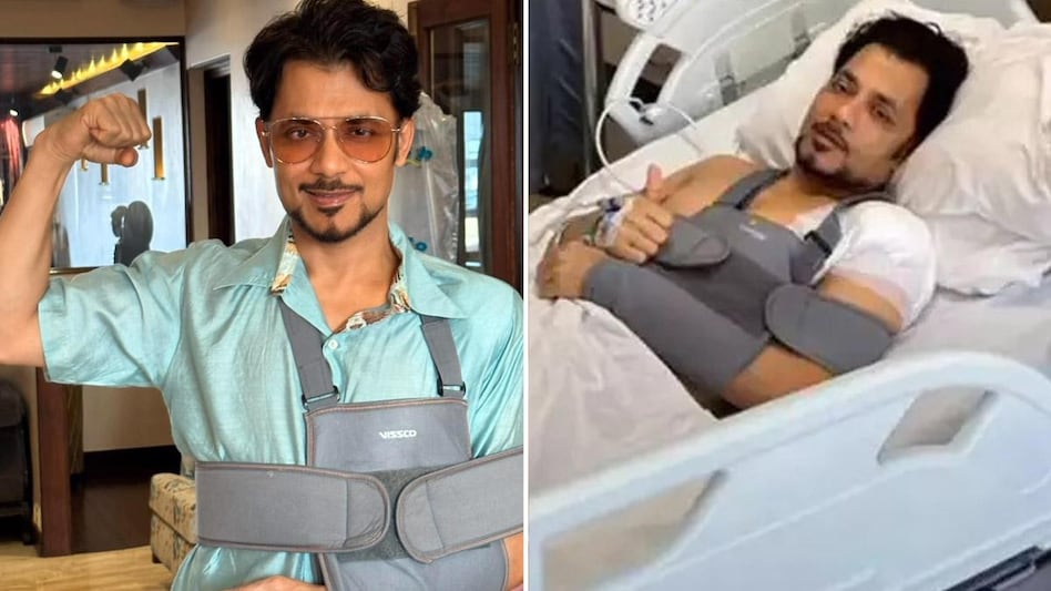 Mittal shared the news on Instagram with his picture on a hospital bed where his arm can be seen wrapped in support, indicating the possibility of a shoulder injury Mittal shared the news on Instagram with his picture on a hospital bed where his arm can be seen wrapped in support, indicating the possibility of a shoulder injury
