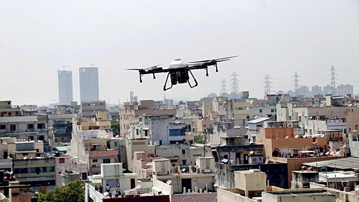 INDIA’S FLEDGELING DRONE INDUSTRY IS EXPECTED TO TAKE FLIGHT IN THE NEXT FEW YEARS AS THE COUNTRY AIMS TO BECOME A GLOBAL DRONE MANUFACTURING HUB BY 2030 INDIA’S FLEDGELING DRONE INDUSTRY IS EXPECTED TO TAKE FLIGHT IN THE NEXT FEW YEARS AS THE COUNTRY AIMS TO BECOME A GLOBAL DRONE MANUFACTURING HUB BY 2030