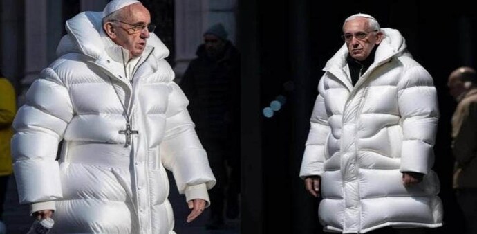 An AI-generated image of Pope Francis An AI-generated image of Pope Francis