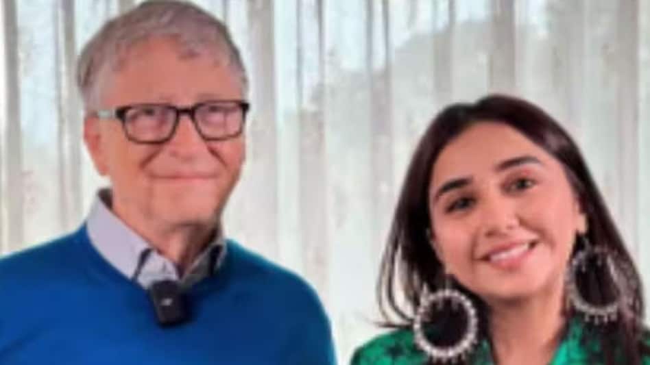 Prajakta Koli with Microsoft co-founder Bill Gates Prajakta Koli with Microsoft co-founder Bill Gates