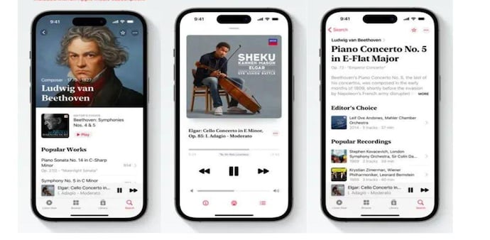Apple Music Classical application has been launched Apple Music Classical application has been launched