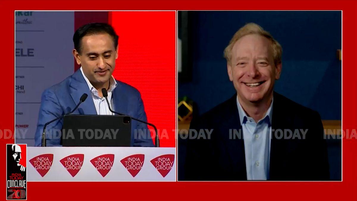 Brad Smith talks to India Today Executive Director Rahul Kanwal Brad Smith talks to India Today Executive Director Rahul Kanwal