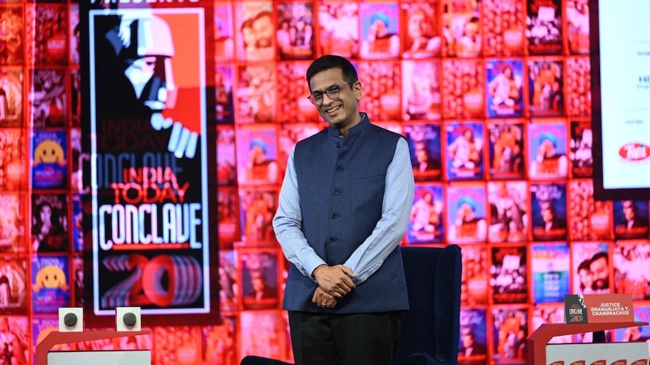 CJI Chandrachud at the India Today Conclave 2023 CJI Chandrachud at the India Today Conclave 2023