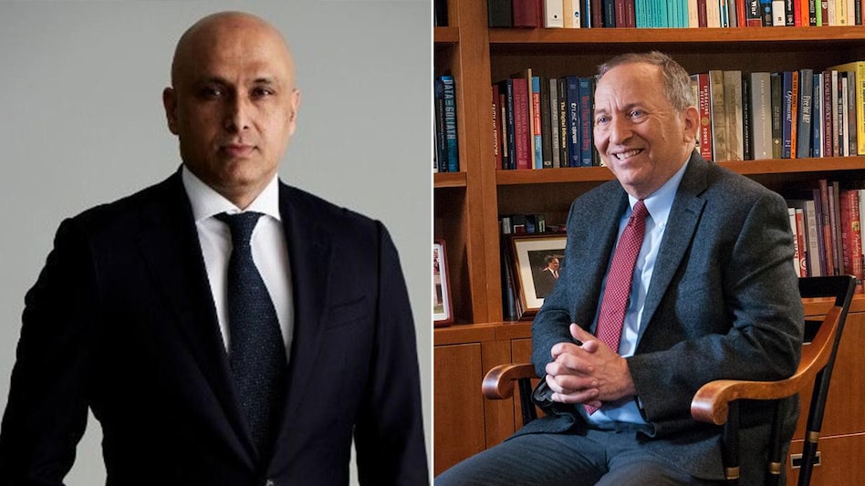 Adani Group CFO Jugeshinder 'Robbie' Singh and Former US Treasury Secretary Larry Summers Adani Group CFO Jugeshinder 'Robbie' Singh and Former US Treasury Secretary Larry Summers