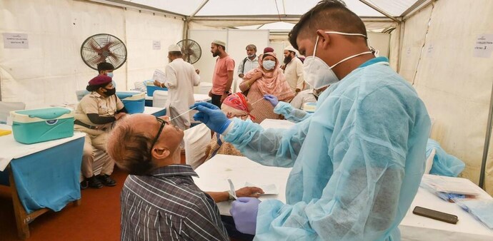 The Covid case tally was recorded at 4.46 crore (4,46,99, 418). The Covid case tally was recorded at 4.46 crore (4,46,99, 418).