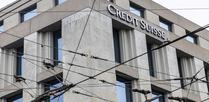 On Monday, Credit Suisse's share price fell more than 14% to a record low amid market turmoil triggered by the collapse of US lenders Silicon Valley Bank and Signature Bank On Monday, Credit Suisse's share price fell more than 14% to a record low amid market turmoil triggered by the collapse of US lenders Silicon Valley Bank and Signature Bank
