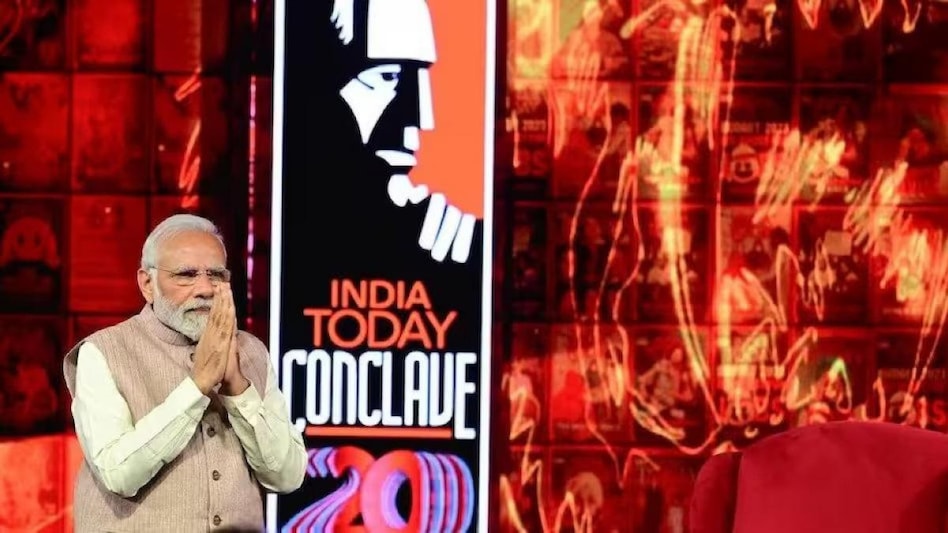Prime Minister Narendra Modi on Saturday delivered the keynote address at India Today Conclave 2023 Prime Minister Narendra Modi on Saturday delivered the keynote address at India Today Conclave 2023