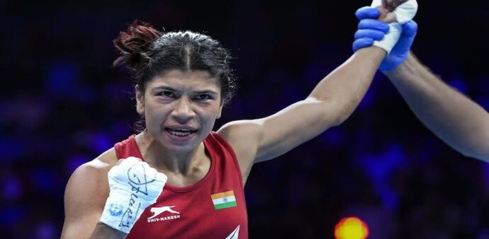 Nikhat upstaged Tam by a 5-0 verdict. Nikhat upstaged Tam by a 5-0 verdict.