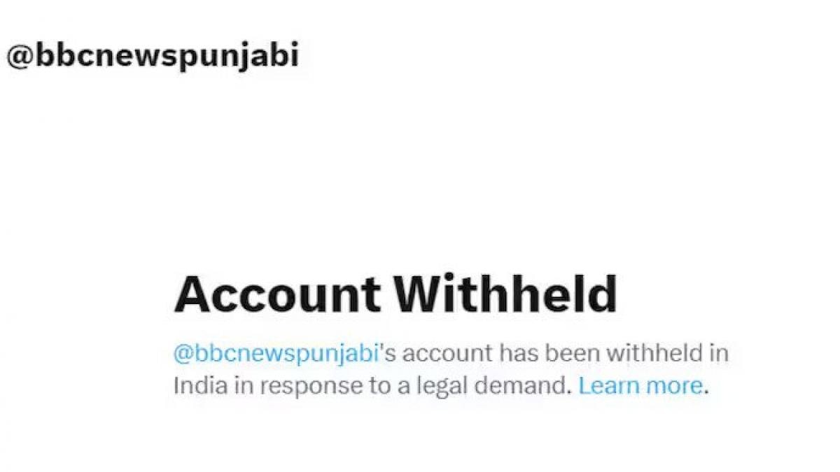 The message shown on the Twitter handle read: “The account has been taken down in response to a legal demand”. The message shown on the Twitter handle read: “The account has been taken down in response to a legal demand”.