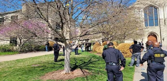 Monday's violence marked the 90th school shooting – defined as any incident in which a gun is discharged on school property – in the United States this year Monday's violence marked the 90th school shooting – defined as any incident in which a gun is discharged on school property – in the United States this year