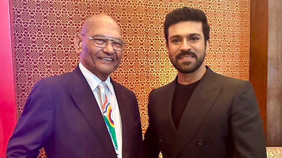 Anil Agarwal shared a picture of himself with Ram Charan on Twitter Anil Agarwal shared a picture of himself with Ram Charan on Twitter