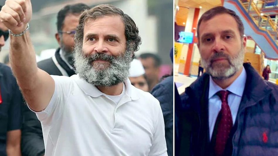 Rahul Gandhi sports new look at Cambridge University Rahul Gandhi sports new look at Cambridge University