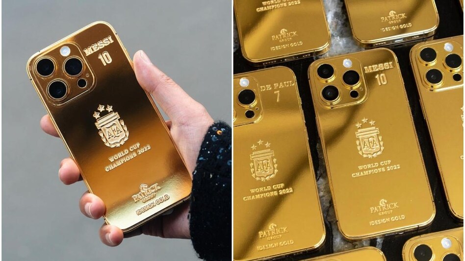Lionel Messi orders 35 gold iPhones worth Rs 1.73 crore for Argentina team and staff Lionel Messi orders 35 gold iPhones worth Rs 1.73 crore for Argentina team and staff