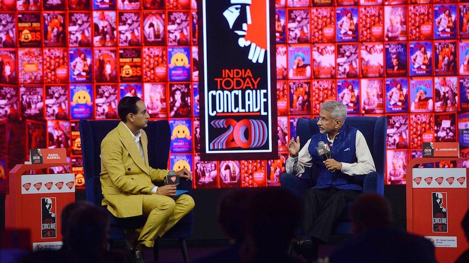S Jaishankar speaks about China at the India Today Conclave 2023 S Jaishankar speaks about China at the India Today Conclave 2023