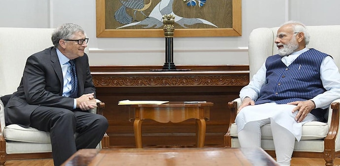 Microsoft co-founder Bill Gates on Friday met with Prime Minister Narendra Modi Microsoft co-founder Bill Gates on Friday met with Prime Minister Narendra Modi
