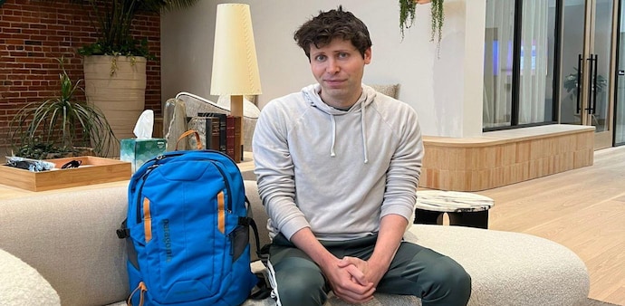 Sam Altman and his famous backpack (Image: Sama/Twitter) Sam Altman and his famous backpack (Image: Sama/Twitter)