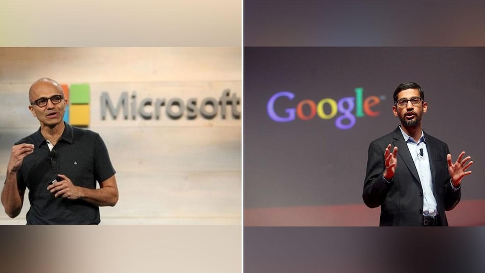 Google vs Microsoft: Why Satya Nadella has advantage over Sundar Pichai in the AI war Google vs Microsoft: Why Satya Nadella has advantage over Sundar Pichai in the AI war