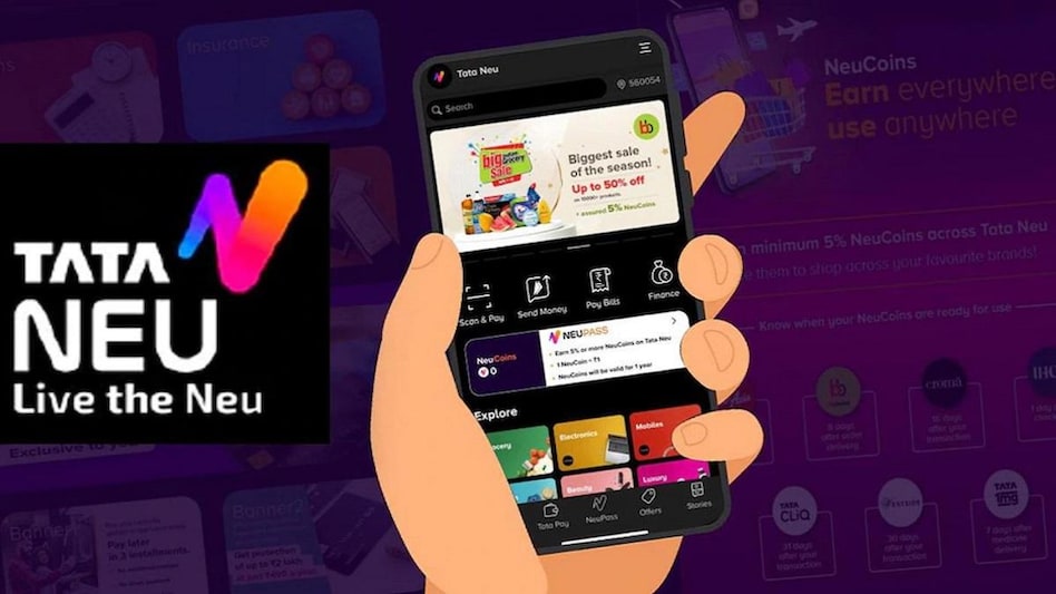 The Tata Neu app, which was launched in April 2022, brings together grocery-to-hotel-to-airline ticket booking services and many of the group's brands on a single platform The Tata Neu app, which was launched in April 2022, brings together grocery-to-hotel-to-airline ticket booking services and many of the group's brands on a single platform