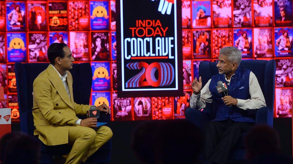External Affairs Minister Dr S Jaishankar at India Today Conclave on Saturday External Affairs Minister Dr S Jaishankar at India Today Conclave on Saturday